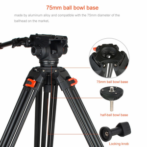 <span class=keywords><strong>Coman</strong></span> Nuevos Productos Kit de trípode de vídeo Df26q7 para cámara Nikon Dslr - Product Image 2