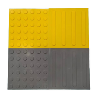 Dalles de pavage tactiles en caoutchouc PVC TPU autocollantes, routes extérieures, trottoirs, panneaux d'avertissement pour aveugles, dalles de sol pour usage extérieur