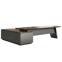 Bureau de direction moderne de luxe Liyu, personnalisable, style bois massif, pour PDG et organisateur de poste de travail