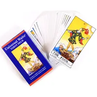 저렴한 타로 오라클 카드 유니버설 와이테 타로 공장 타로 카드 가이드 북 사용자 정의 인쇄