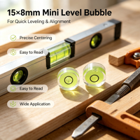 Niveau à bulle universel rond de 15 mm avec échelle pour le nivellement des plans de travail, vente en gros CE