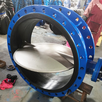 Vanne papillon à grande bride D341X-16Q PN16 en fonte ductile avec joint EPDM, certifiée CE EAC ISO WRAS, DN600-DN1200