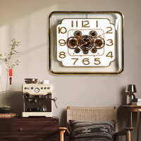 Jam Dinding Digital Baru Desain Modern Plastik Dekorasi Rumah untuk Kamar Tidur/Kantor
