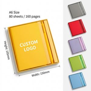 Hot Sale Custom 0097 A6 Pocket Notebook Pen Set 3-in-1 Lined Blank Square Pages Customizable PU Leather Journal Minimalist - Product Image 2