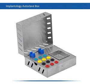 Boîte de Stérilisation Vide pour Instruments Chirurgicaux Dentaires en Acier Inoxydable Réutilisable Certifiée CE pour Outils d'Implantation Chirurgicale - Product Image 1