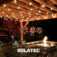 Guirlande lumineuse à LED S14 E27, guirlande d'éclairage rétro, ampoule à Filament Edison, pour jardin, Patio, mariage, vacances