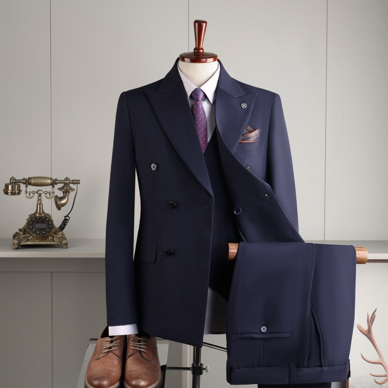 Pantalon gilet bleu marine