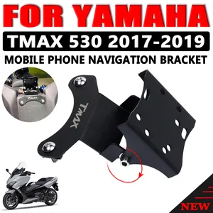 ขาตั้งโทรศัพท์ด้านหน้าสำหรับรถจักรยานยนต์ TMAX530ขายึดโทรศัพท์จีพีเอสสำหรับยามาฮ่า T-MAX 530 Tmax 530