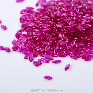 Hot Sale New Arrival Nano Gemstones Rose Red Multi-size Synthetic Nanosital Gemstone