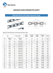 Chaîne de charge en alliage haute résistance Hidea, type allemand en acier doux, galvanisée à chaud, chaîne marine à maillons courts DIN764 - Product Image 5