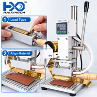 Machine de presse à chaud pour estampage à chaud sur papier et cuir, impression de logos personnalisés, petit embosseur numérique manuel avec moule à lettres et fente en T