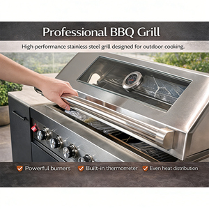 Cuisine extérieure, fumoir, barbecue, armoires en aluminium - Îlot modulaire durable et imperméable pour la cuisine de style <span class=keywords><strong>américain</strong></span>, patio/jardin - Product Image 4