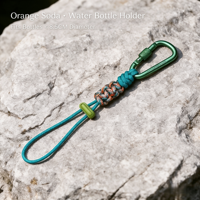 Mousqueton multifonctionnel en paracorde pour bouteille d'eau, clip de suspension en corde tressée pour sac à dos, équipement de plein air pour la randonnée et les voyages
