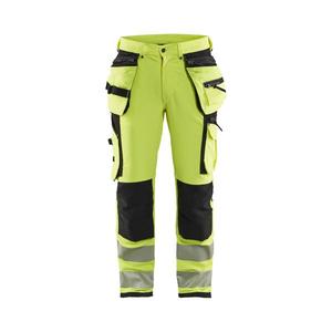 BLAKLADER - 199716423399C64 Hi-Vis <b>trousers</b> 4-way <b>stretch</b> Yellow/<b>Black</b> - EAN 7330509837313 HI-VIS WORKWEAR - Product Image 1