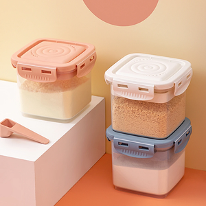 Boîte de conservation alimentaire portable avec couvercle et cuillère, boîte à lait en poudre étanche, récipient de conservation alimentaire en plastique de 600 ml - Product Image 3