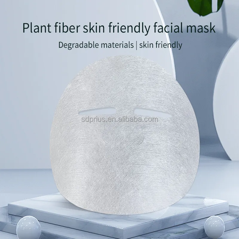 Maschere facciali in microfibra giapponese da 32gsm in carta per la cura della pelle in tessuto spunlace maschera per la cura della pelle