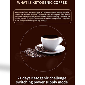 Café KETO Adelgazante OEM/ODM de Suministro Continuo de Energía, Sabor Suave y Natural para Bajar de Peso, Digestivo, Quema Grasa, Personalizable y Gratuito - Product Image 4