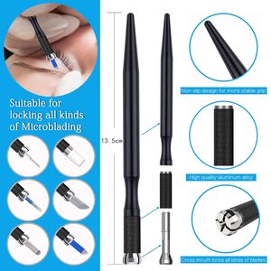 Stylo Microblading Light Manual <span class=keywords><strong>Tattoo</strong></span> Sourcils Stylo pour Fournitures de Maquillage Permanent Stylo en Aluminium Durable avec Lock-<span class=keywords><strong>Pin</strong></span> Tech <span class=keywords><strong>Tattoo</strong></span> - Product Image 5