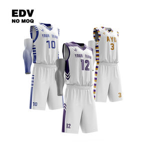 Maillot de basket-ball pour équipe scolaire, uniforme de lycée, doux, à séchage rapide, respirant, pour l'entraînement et les matchs - Product Image 1