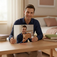 Photo personnalisée sans cadre MDF planche de bois cadres photo bloc photo pour sublimation