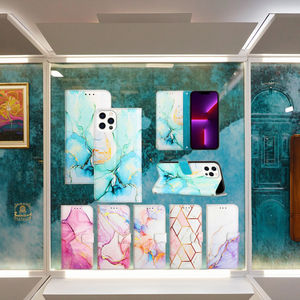 Funda Protectora para Teléfono Móvil OPPO Reno 13 Pro Reno 13 <span class=keywords><strong>F</strong></span> 13F, Funda Tipo Cartera de Cuero PU con Tapa de Mármol y Ranuras para Tarjetas - Product Image 4