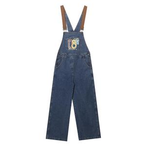 Pantalones <span class=keywords><strong>de</strong></span> <span class=keywords><strong>mezclilla</strong></span> <span class=keywords><strong>con</strong></span> <span class=keywords><strong>tirantes</strong></span> estampados digitalmente para hombre, estilo urbano, <span class=keywords><strong>de</strong></span> verano, <span class=keywords><strong>de</strong></span> tiro medio, casuales, rectos - Product Image 1