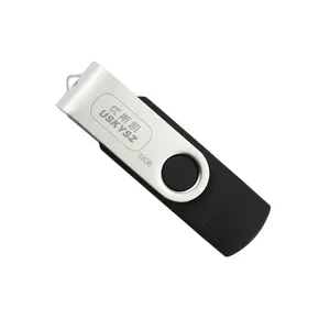 USKYSZ USB C 2 IN 1 OTG USB Flash Drive 128GB 64GB 32GB 16GB 8GB 4GB USB2.0 Pendrive For Phone And PC