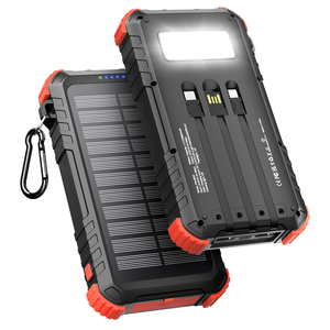 Portable 20000mAh Solar <b>Power</b> Bank with Led Flashlight Type C Output 5V Universal DC Waterproof Outdoor <b>Camping</b> Charger OEM LOGO - Product Image 1