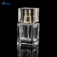 Flacons de pulvérisation à pompe en verre vide de 30ml/40ml avec logo personnalisé pour cosmétiques parfums crème plate pour le visage emballage de l'eau pulvérisateur à pompe à écran