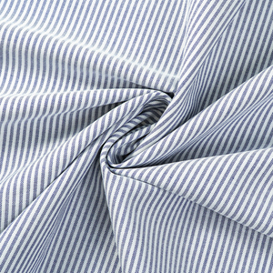 <span class=keywords><strong>D</strong></span>ệt May Chất Liệu Tùy Chỉnh Giản <span class=keywords><strong>D</strong></span>ị Sợi Nhuộm 100% Bông Người Đàn Ông Áo Sơ Mi Vải Sợi Nhuộm TC CVC Bông Sọc Áo Sơ Mi Vải - Product Image 4