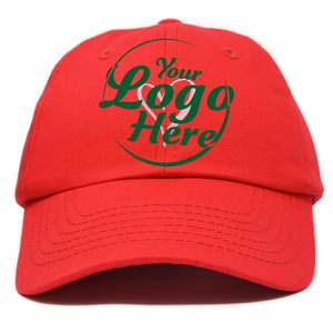 Gorra de Béisbol Deportiva de Lona con Estampado Personalizado en Color Rojo, Gorra de Papá con Bordado, 100% Algodón, Estilo Polo, Talla Ajustable - Product Image 1