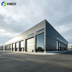 Structure de grande portée en acier pour entrepôt commercial, bâtiment industriel modulaire robuste pour le stockage de marchandises - Product Image 1