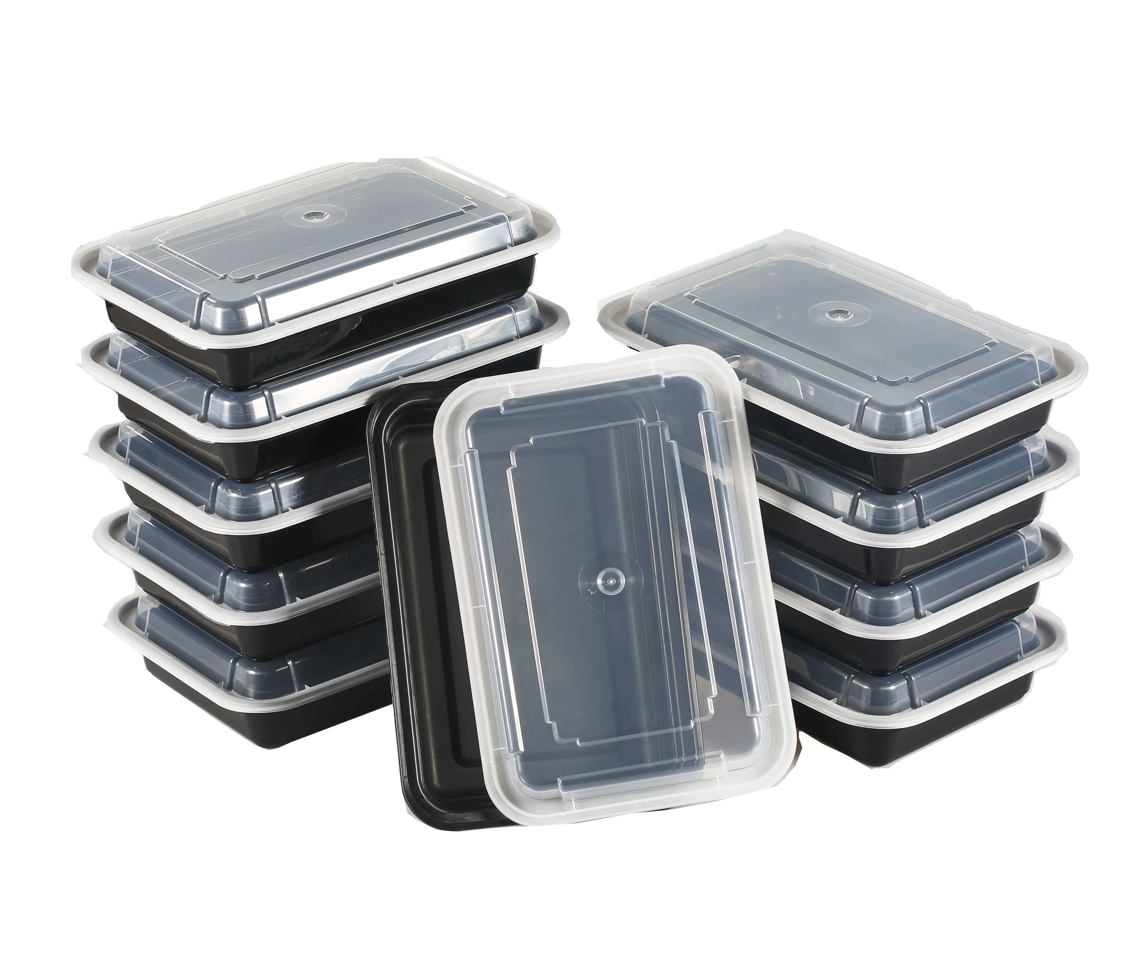 28 oz Single Compartment Reusable Food Storage Plastic Meal Prep Containers