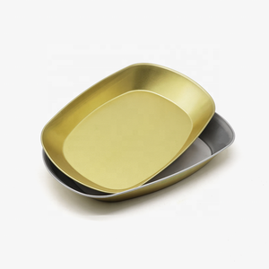 Scatola in Latta Personalizzata per Alimenti, Contenitore per Frutta, Snack, Patatine Fritte, Pollo Fritto, Picnic all'Aperto, <span class=keywords><strong>Cioccolato</strong></span>, Vassoio in Metallo Dorato - Product Image 3