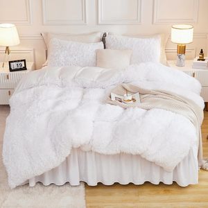 Sang trọng xù xì sang trọng mềm Faux Fur <span class=keywords><strong>Comforter</strong></span> TIE DYE bong bóng thiết kế thoáng khí cho nhà và khách sạn nhà máy nhà sản xuất - Product Image 4