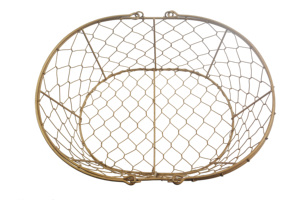 Nhà Máy Giá Hot Bán lưới kim loại Giỏ thực phẩm giỏ trái cây hiển thị với xử lý - Product Image 5