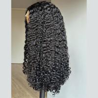 Wig Tanpa Lem Grosir 5*5 Lace Front HD Transparan, Wig Keriting Dalam, Rambut Asli Brasil, Wig Rambut Manusia