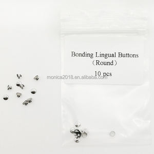 10 pz/pacco bottoni linguali ortodontici dentali leganti a Base rotonda saldabili materiali ortodontici dentali - Product Image 3