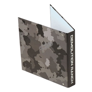 Bìa Cứng Tùy Chỉnh Chất Kết Dính <span class=keywords><strong>OEM</strong></span> Logo In 3 Lỗ Nhẫn A6 Chất Kết Dính Giấy Tập Tin Thư Mục - Product Image 3