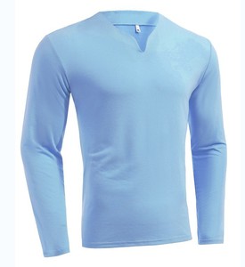 Nuova Maglietta Sportiva da <span class=keywords><strong>Uomo</strong></span> a Maniche Lunghe con Scollo a V, Elasticizzata e Comoda, <span class=keywords><strong>Taglie</strong></span> Grandi, Moda Autunnale - Product Image 5