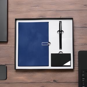 2025 Premium 3 en 1 Juego de regalo de negocios Cuadernos de PU y portatarjetas de nombre Juegos de regalo corporativos para ejecutivos o clientes de bufetes de abogados - Product Image 4