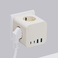 16A Multi-Way Indoor Office PD 25W Type C USB Barrette d'alimentation européenne avec interrupteur Prises de table Prise électrique Usage domestique