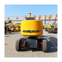 Plateforme élévatrice hydraulique multifonctionnelle autopropulsée JIUBANG, hauteur de travail 16 m, charge utile 230 kg, batterie 48 V, système de niveau laser 360°