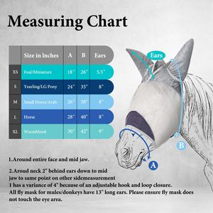 <span class=keywords><strong>Masque</strong></span> <span class=keywords><strong>anti</strong></span>-mouches pour <span class=keywords><strong>cheval</strong></span>, <span class=keywords><strong>anti</strong></span>-<span class=keywords><strong>UV</strong></span>, <span class=keywords><strong>anti</strong></span>-moustiques, protection des oreilles, demi-visage, maille en polyester, taille et couleur personnalisables - Product Image 4