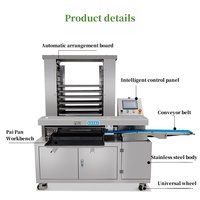 Machines de plateau de boulangerie Machine à organiser le plateau à pain Machine à organiser le plateau automatique commercial pour gâteau petit pain biscuit pain pâtisserie