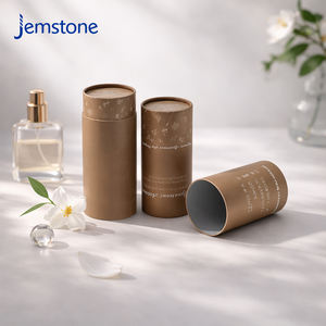 Cylindre en carton kraft écologique personnalisé pour le stockage de parfums, d'huiles essentielles, de sérums de soin de la peau, emballage en tube de papier - Product Image 6
