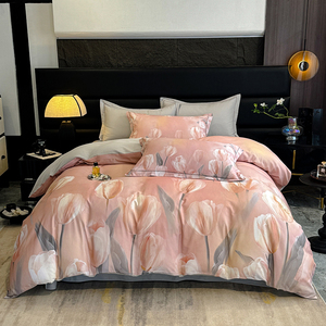 Trung Quốc Nhà Máy Chuyên Nghiệp 100% Bông In Kỹ Thuật Số Nữ Hoàng Kích Thước In Comforter 4 Mảnh Bộ Đồ Giường Đặt Cho Nhà Sử Dụng - Product Image 2