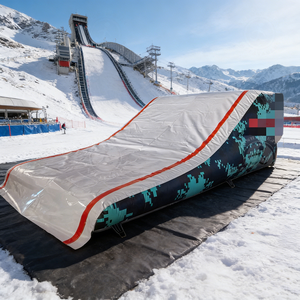 Rampe de skateboard gonflable en PVC robuste de 6 pieds de haut pour l'entraînement des riders professionnels de FMX - Product Image 4