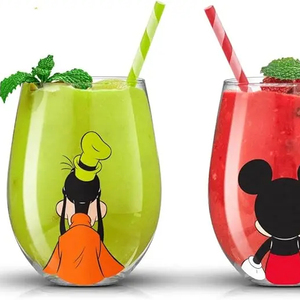 <span class=keywords><strong>Mickey</strong></span> Mouse Squad Collection 15oz Verres à vin rouge sans pied Gobelets élégants pour boire - Product Image 1