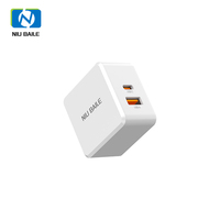 Chargeur GaN NIUBAILE (version coffret cadeau) Câble de 0,9 m 45 W Charge rapide haute puissance Ports USB-A + Type-C PD3.1 OTP Pliable